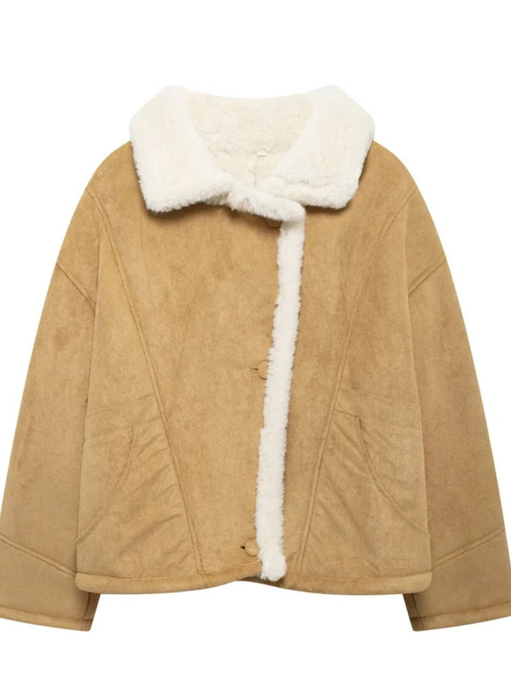 Versatile Loose Fur Motorcycle Jacket