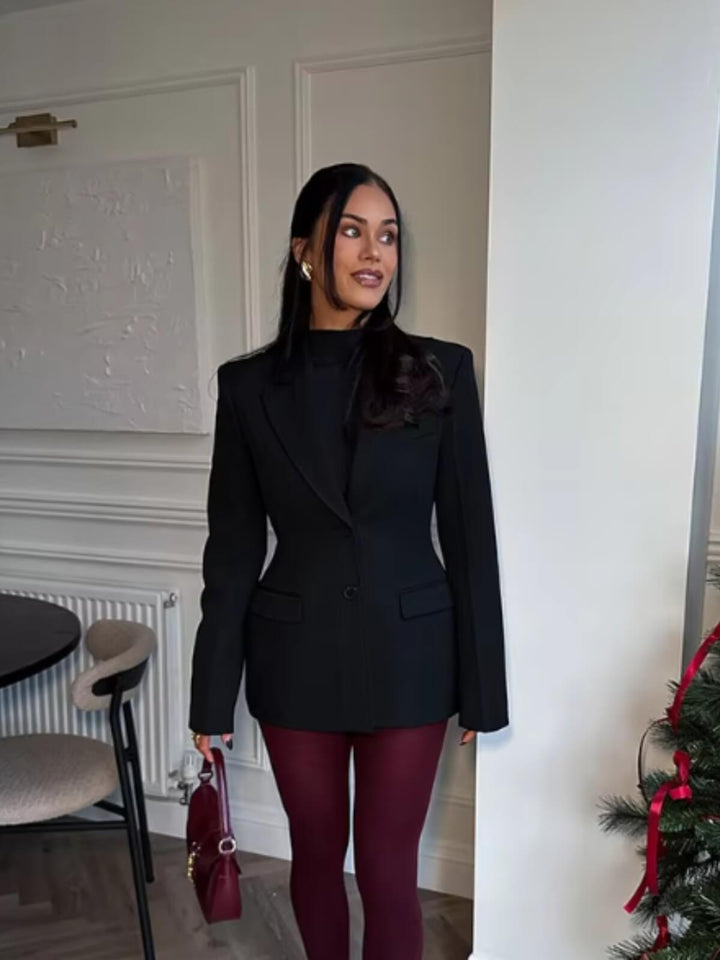 Elegant Lapel Slim Fit Blazer with Pockets