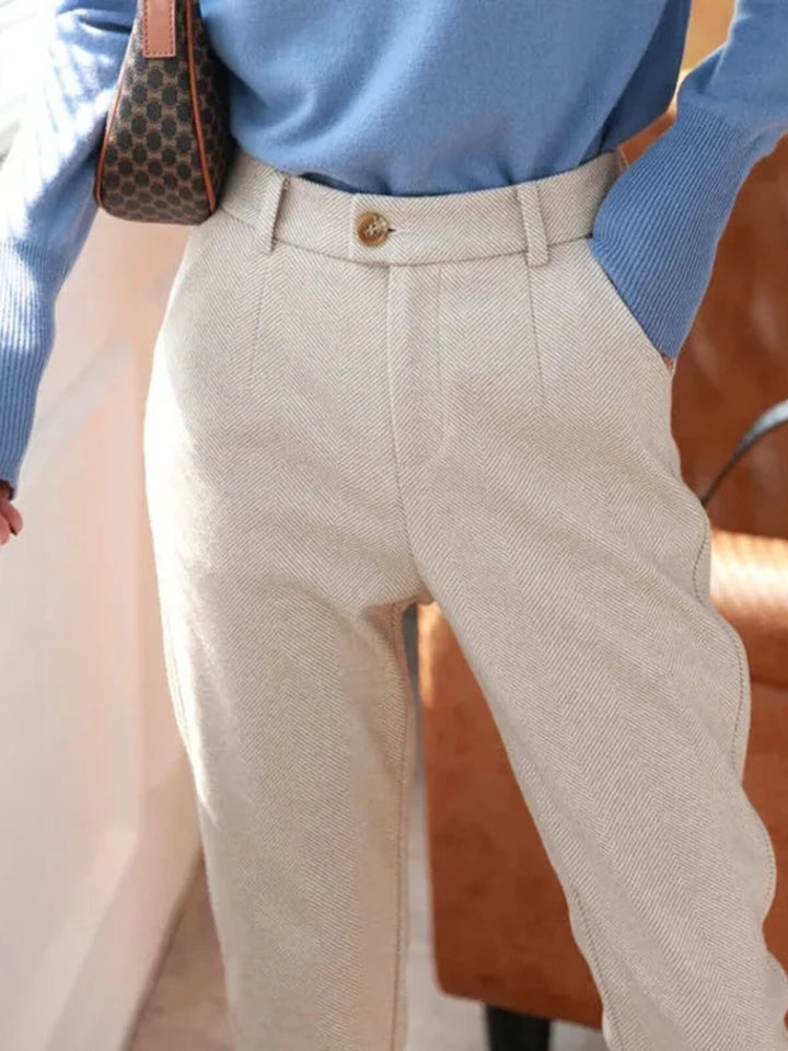 Casual High Waisted Trousers