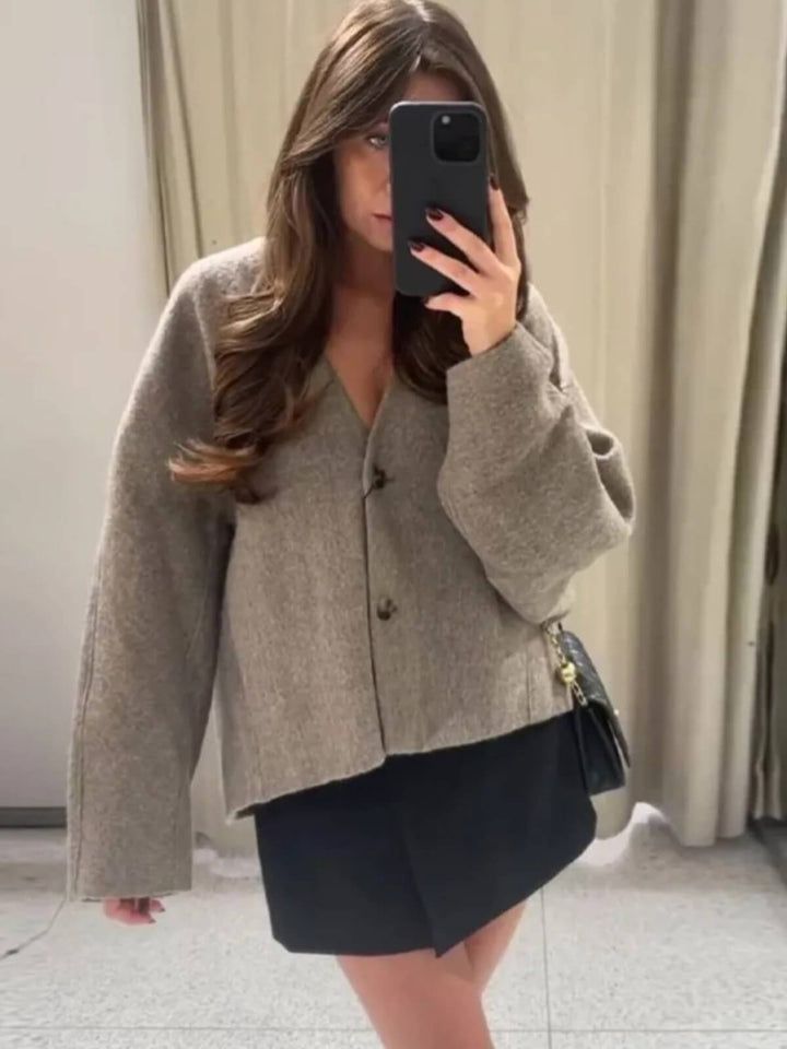Blazer V-Neck Loose Coat