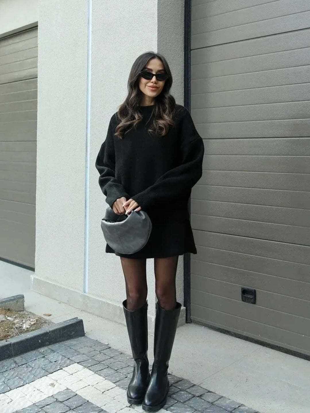 Elegant Sweater Skirt Set