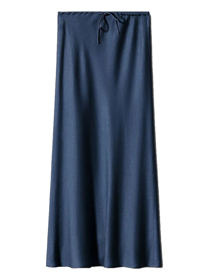Elegant High-Waist Straight Maxi Skirt