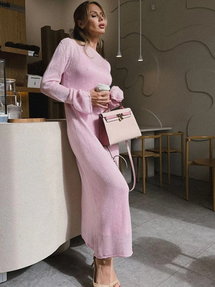 See Through Knitted Dress