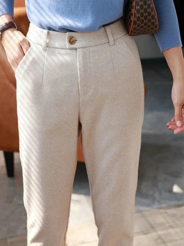 Casual High Waisted Trousers