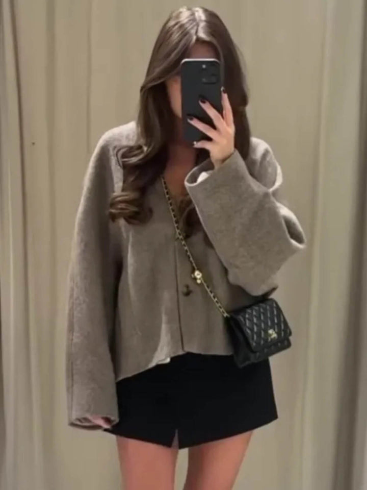 Blazer V-Neck Loose Coat