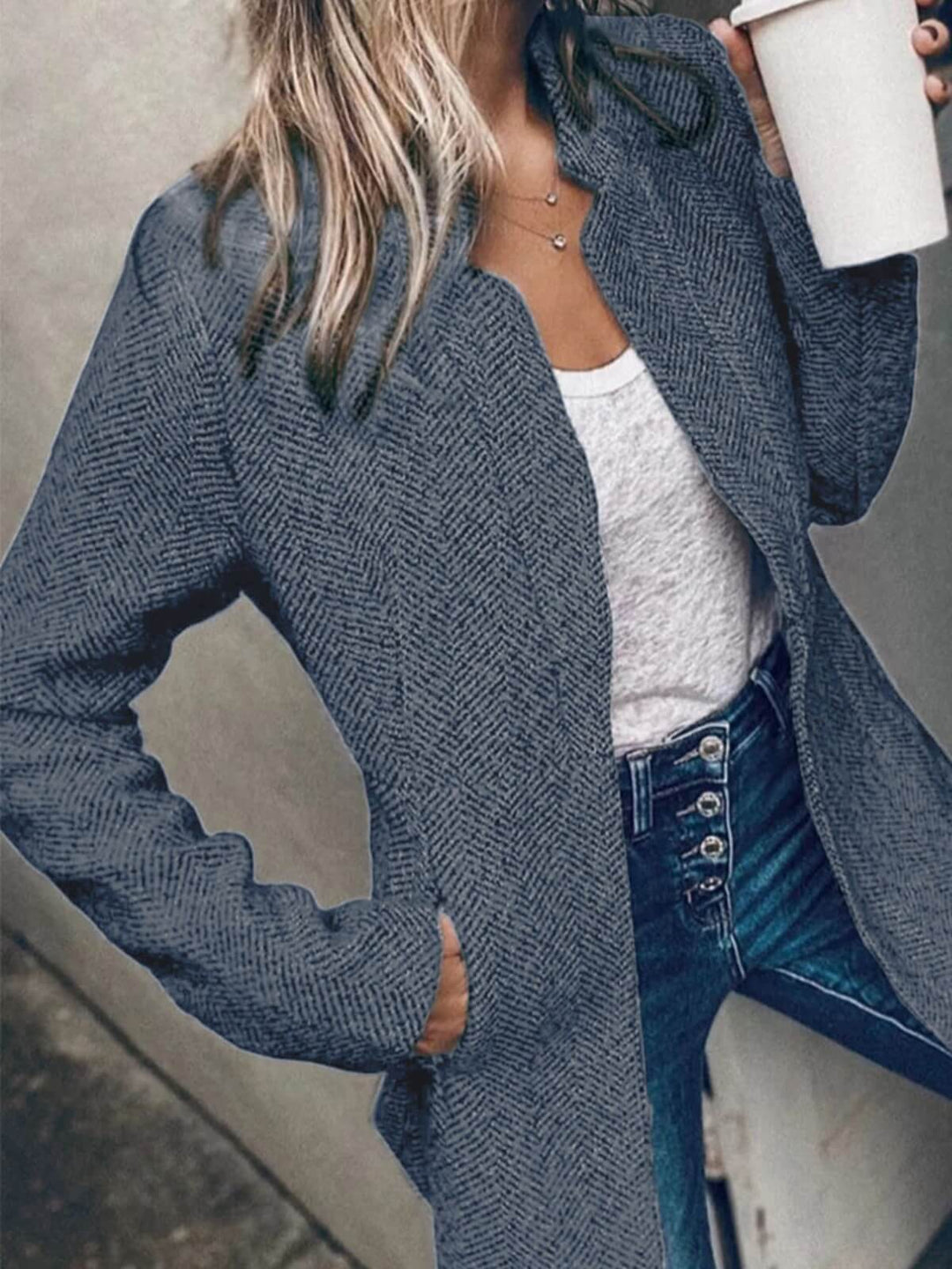 Retro Pocketed Coat