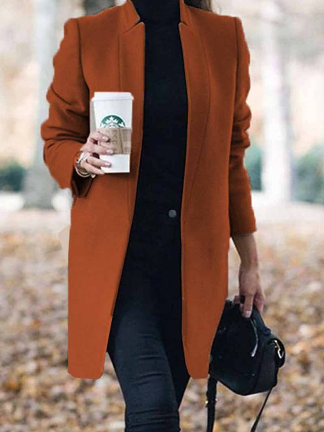 Stylish Long Sleeve Coat