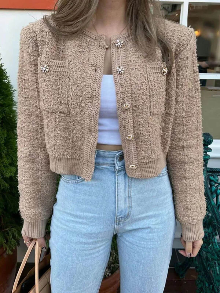 Retro Long Sleeve Cardigan