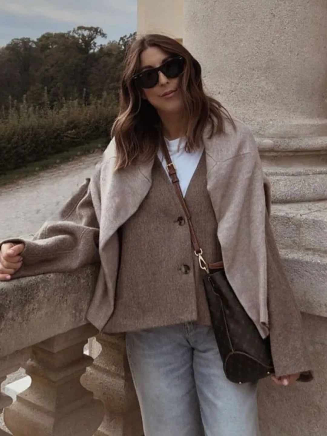 Blazer V-Neck Loose Coat