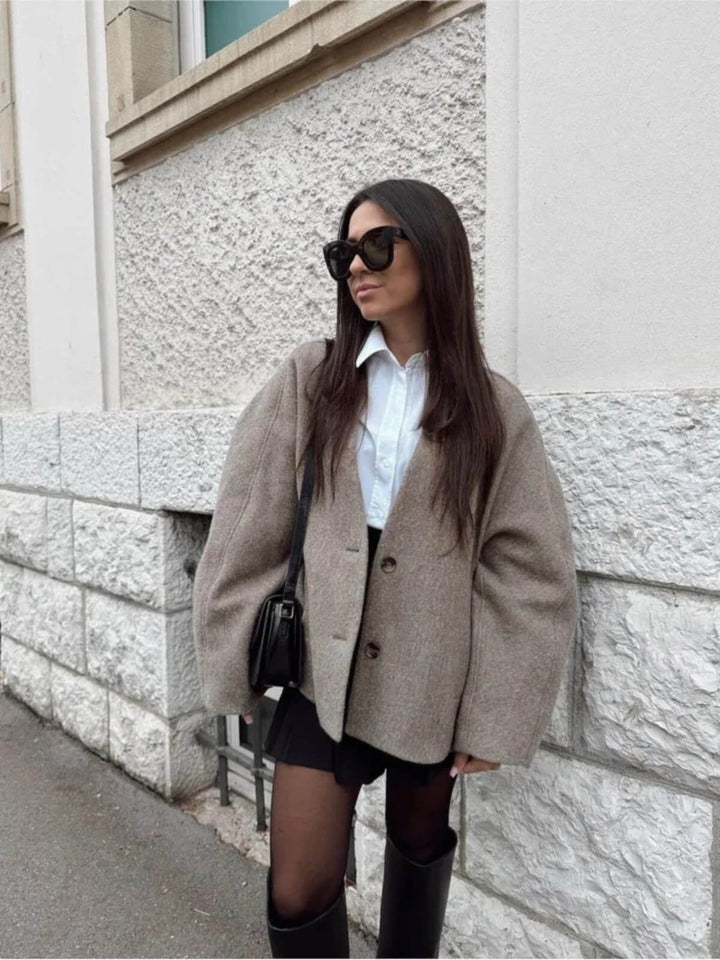 Blazer V-Neck Loose Coat