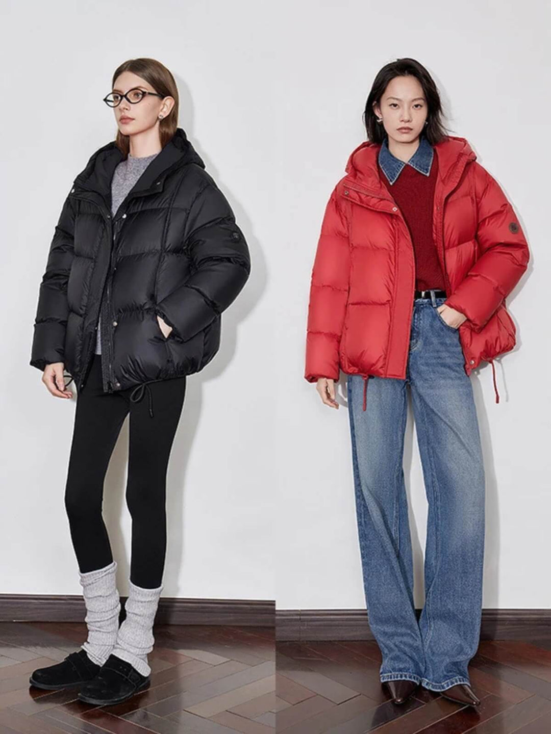 Women’s Splicing Waterproof And Thickened Warm Bread Jacket