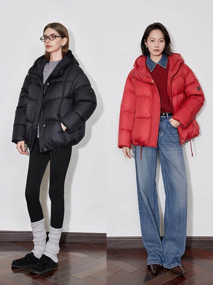 Women’s Splicing Waterproof And Thickened Warm Bread Jacket