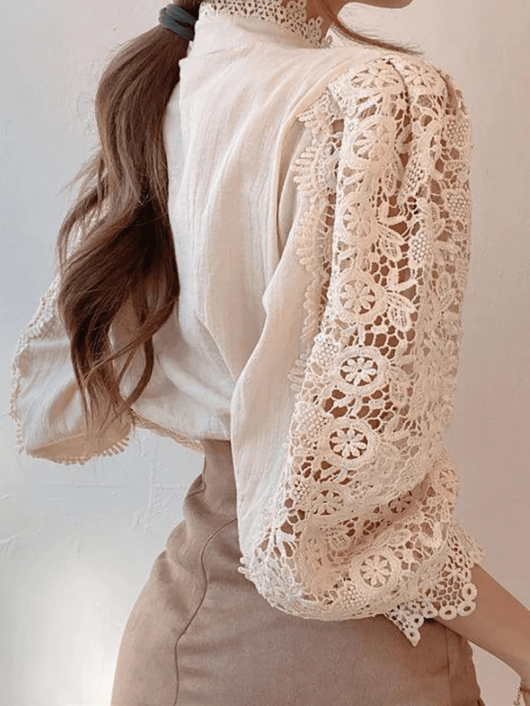 Elegant Chiffon Turtleneck Blouse