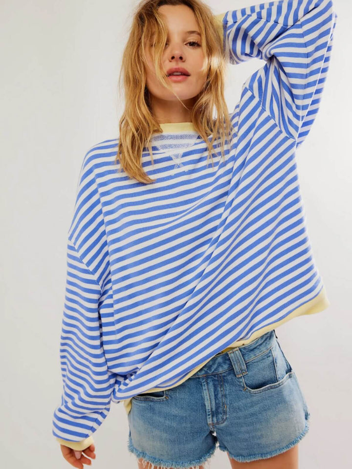 Livly Striped Oversized Sweater