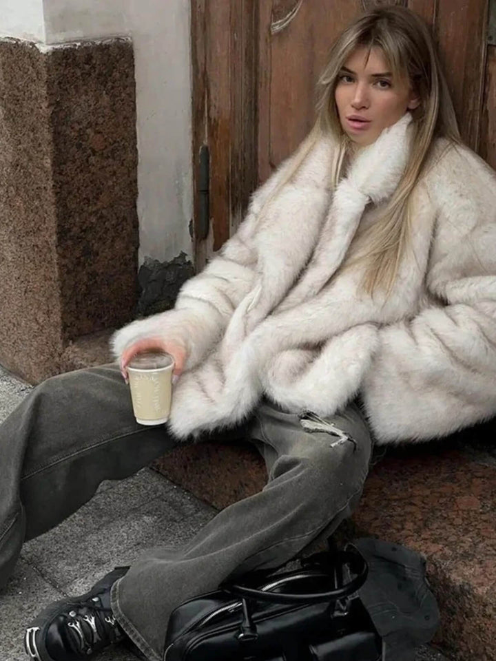 Trendy Oversized Long Sleeve Coat