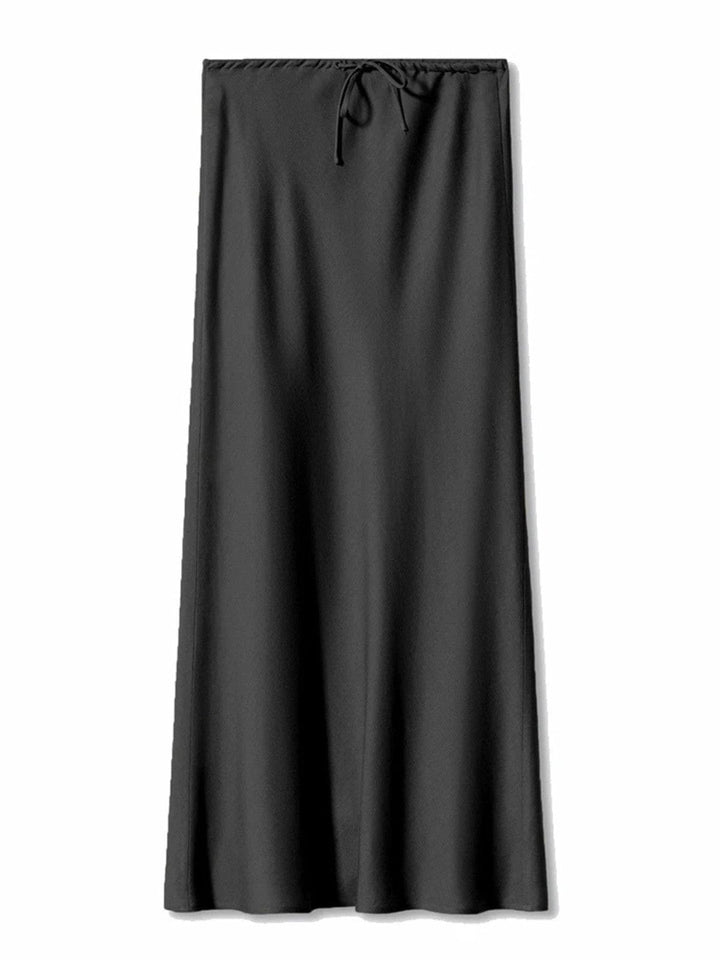 Elegant High-Waist Straight Maxi Skirt