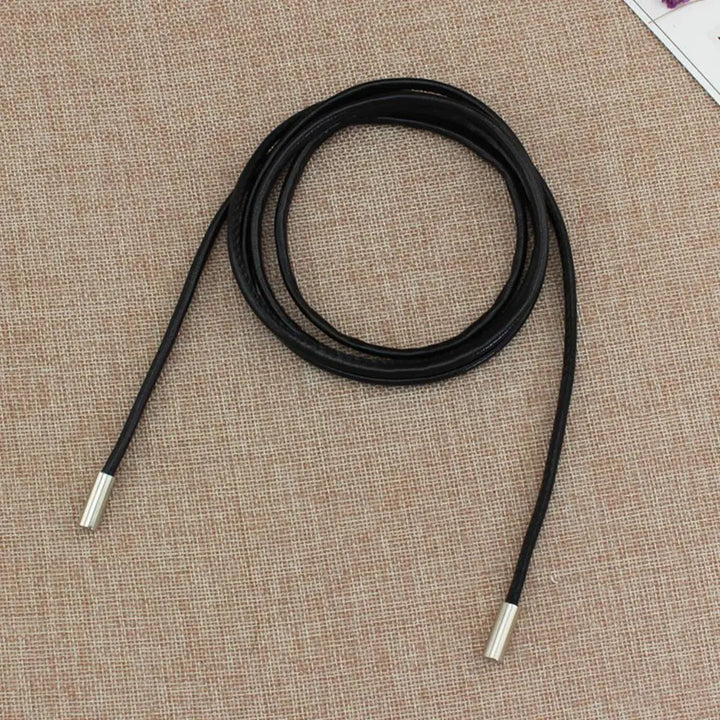 Vintage Leather Rope Round String Design Waist Belt